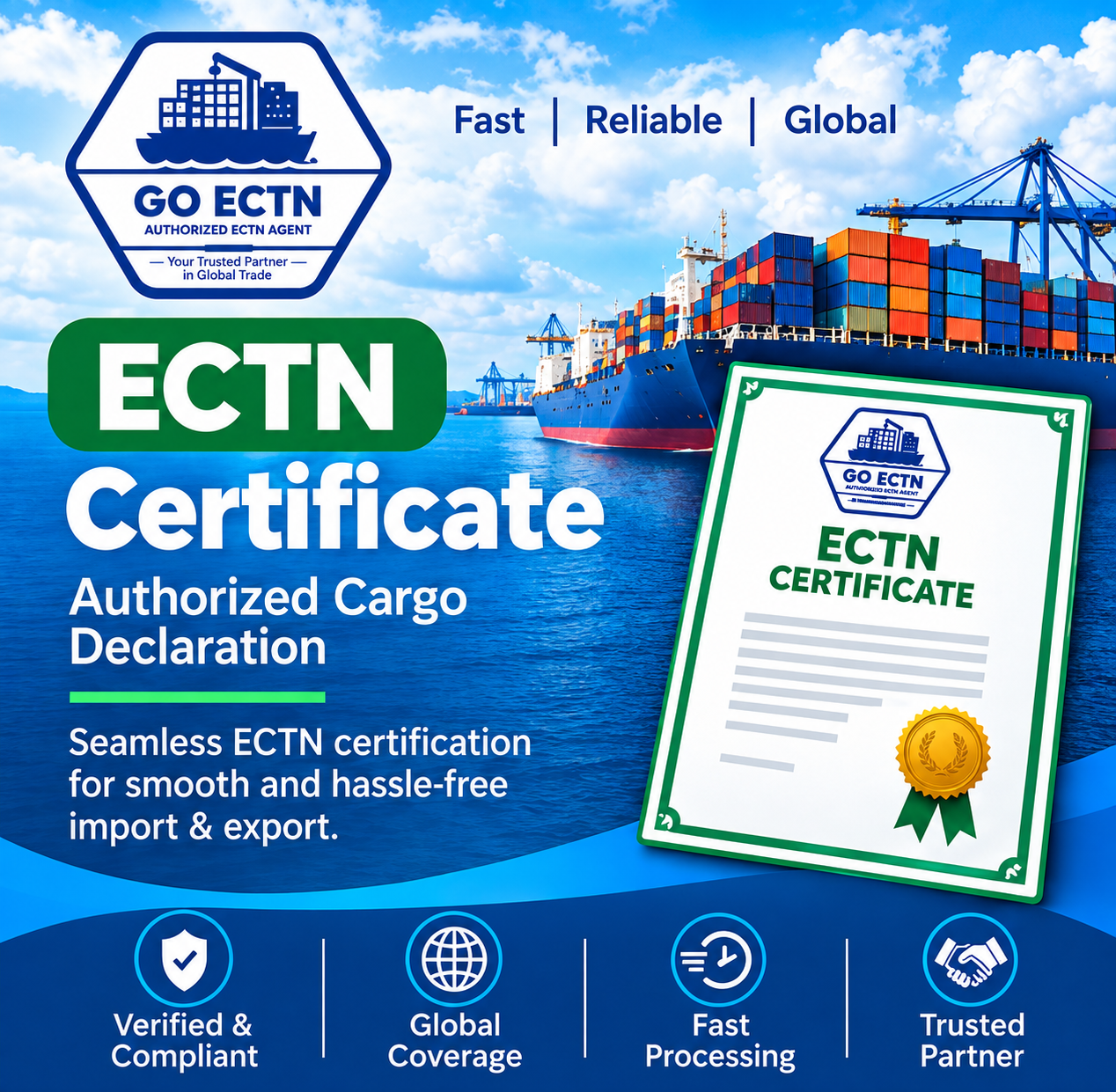 ECTN Certification and Electronic Cargo Tracking Note services